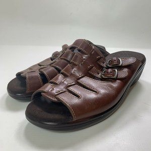 SAS Tripad Comfort Women's Tango Fisherman Sandals Brown Wedge Slip On Size 7.5M